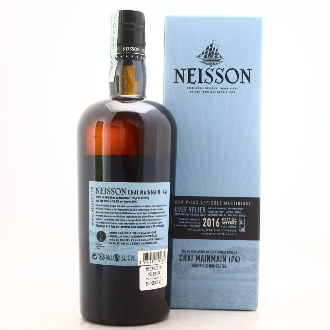 Image haute résolution de Velier Neisson Cuvée Chai 4 MainMain 2016