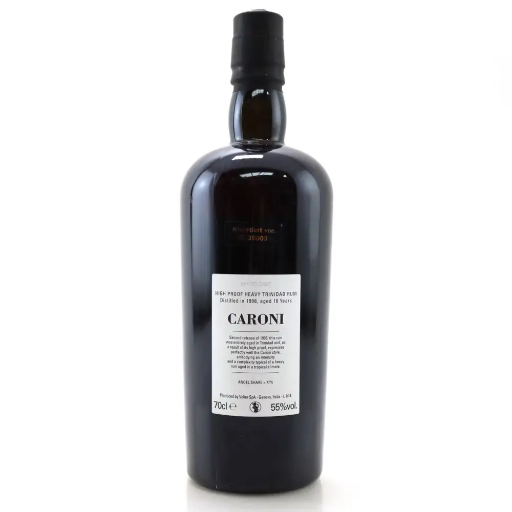 Image haute résolution de Velier Caroni 33th Release High Proof Heavy Trinidad Rum HTR 1998