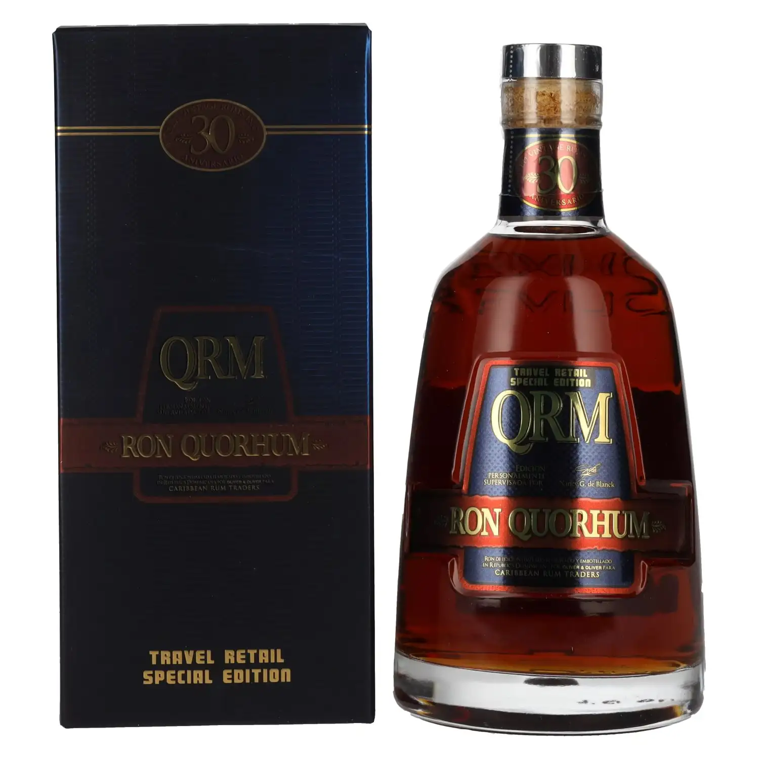 Bottle of Oliver & Oliver Ron Quorhum 30 Aniversario Travel Edition