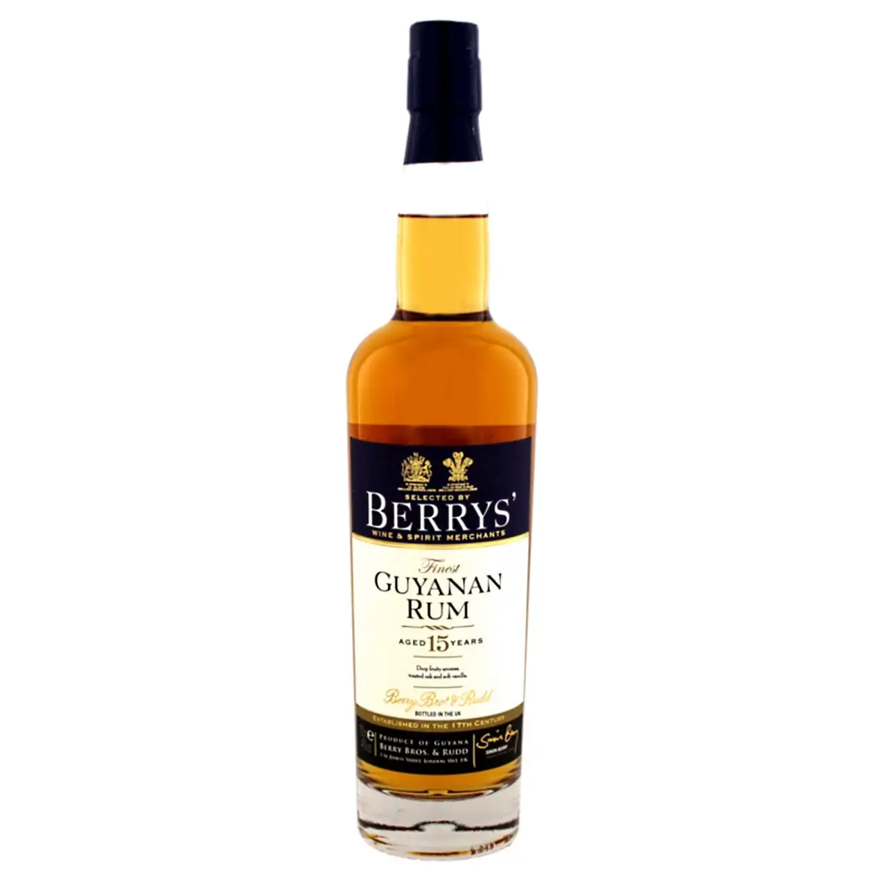 Bottle of Berry Bros & Rudd DDL Finest Guyanan Rum