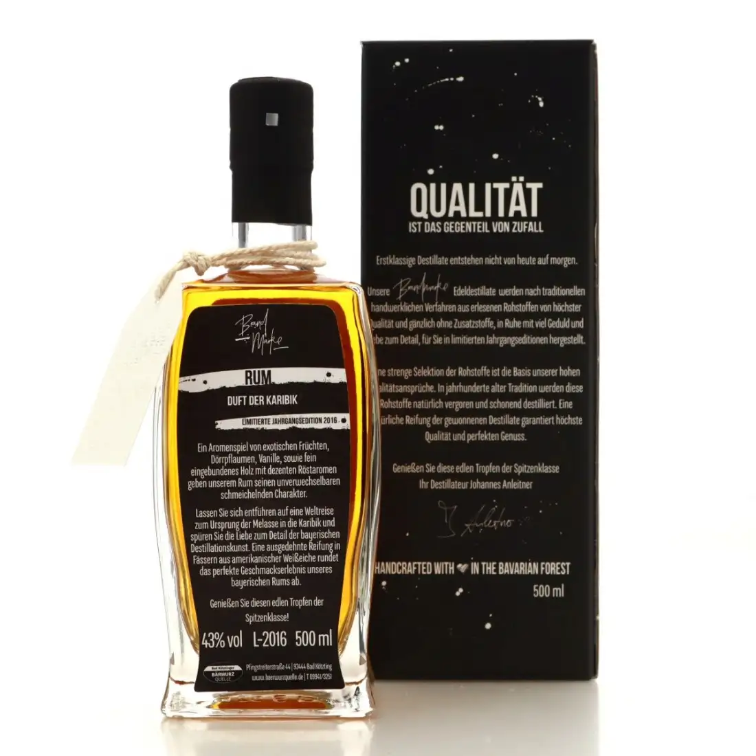 Image haute résolution de Brand Marke Rum 2016