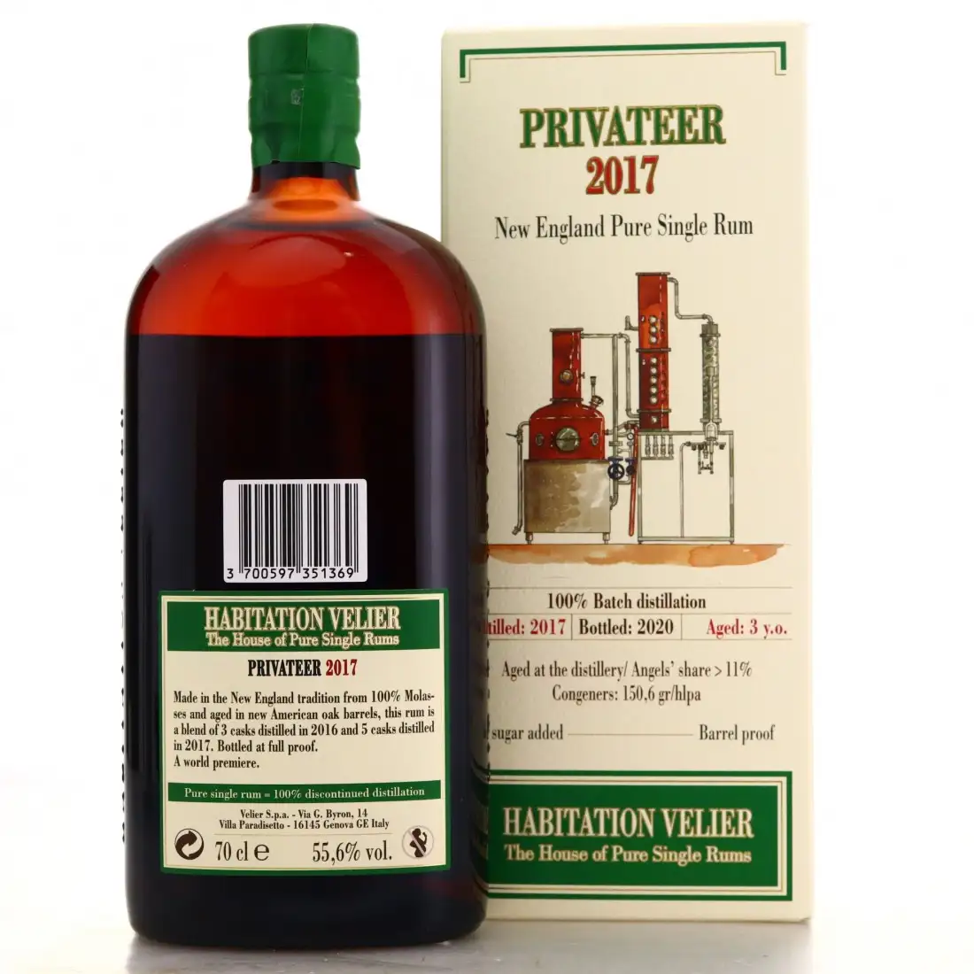 Image haute résolution de Habitation Velier Privateer New England Single Rum 2017