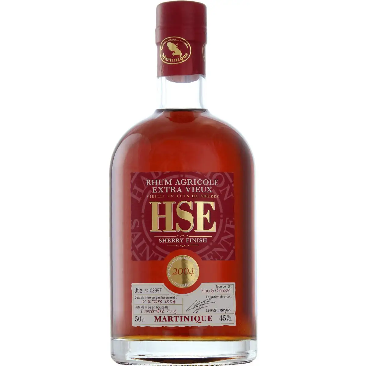 Bottle of HSE Sherry Oloroso Finish 2004