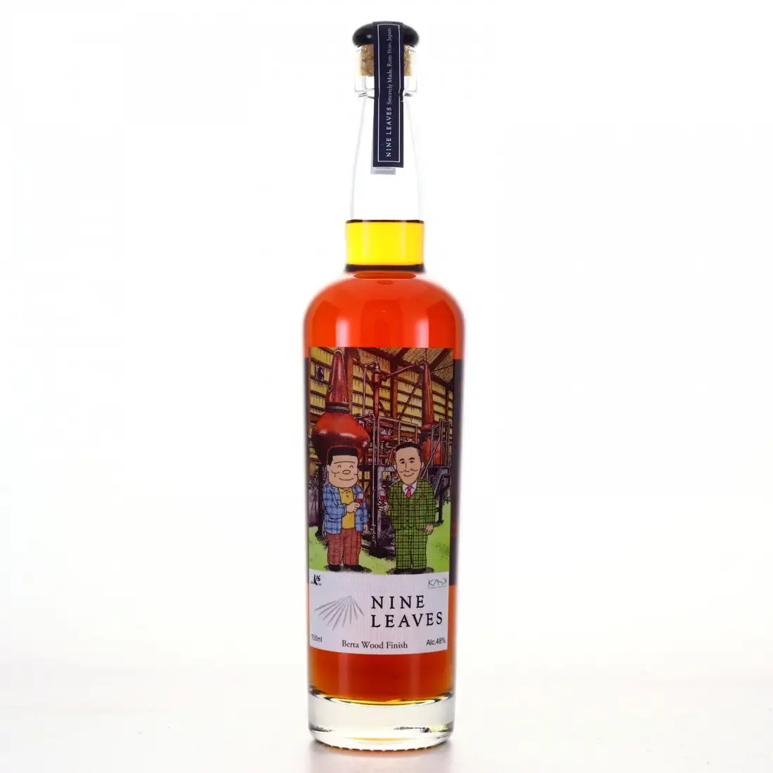 Bottle of Nine Leaves Berta Wood Finish