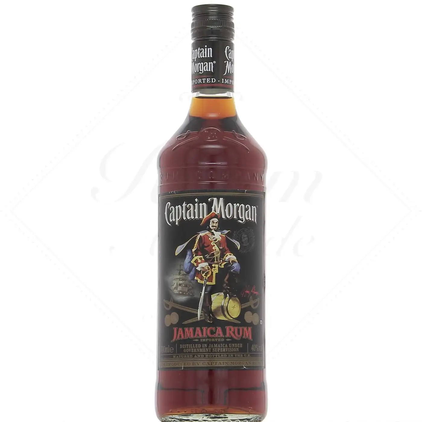 Bottle of Captain Morgan Black Label Jamaica Rum