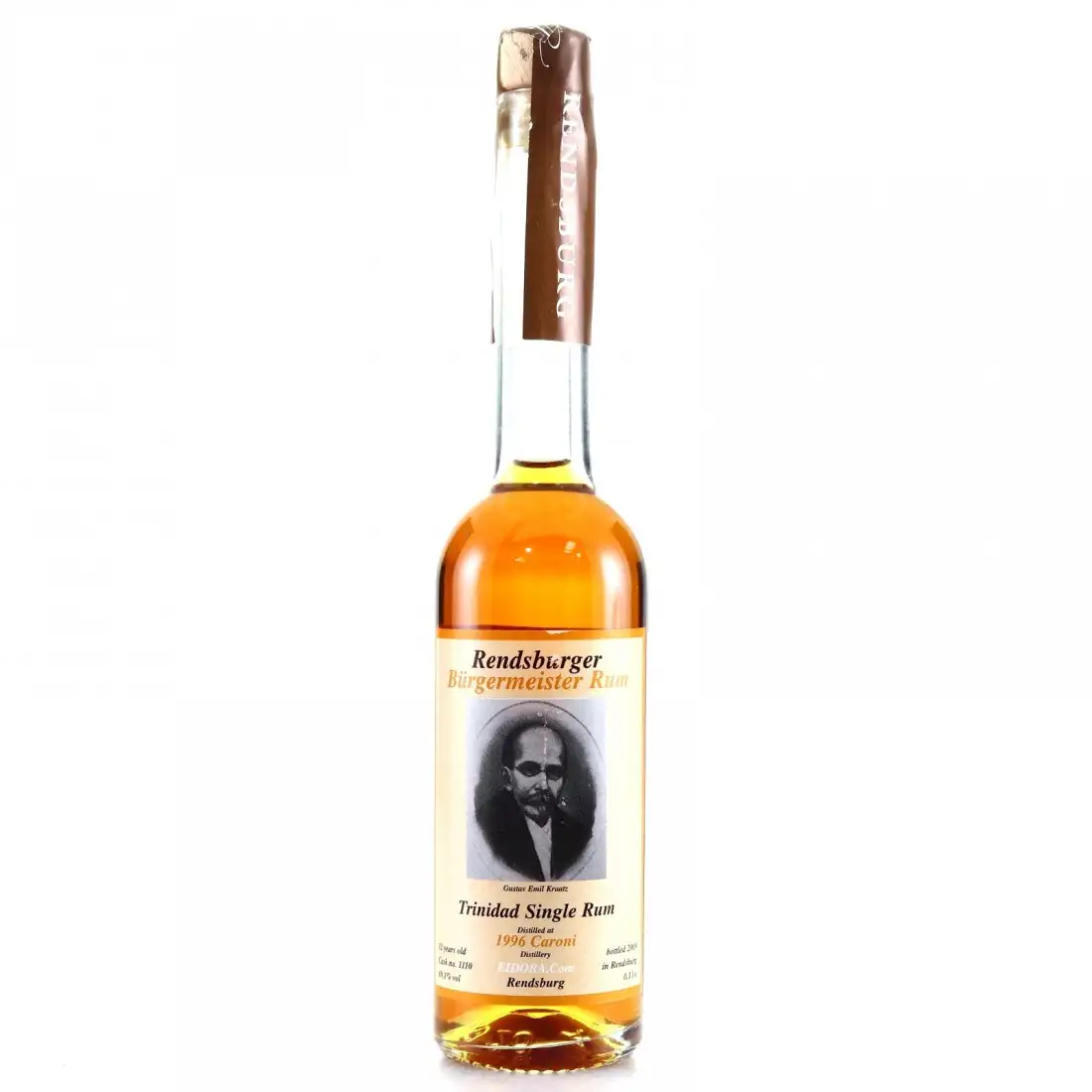 Bottle of Whisky Krüger Caroni Rendsburger Bürgermeister Rum 1996