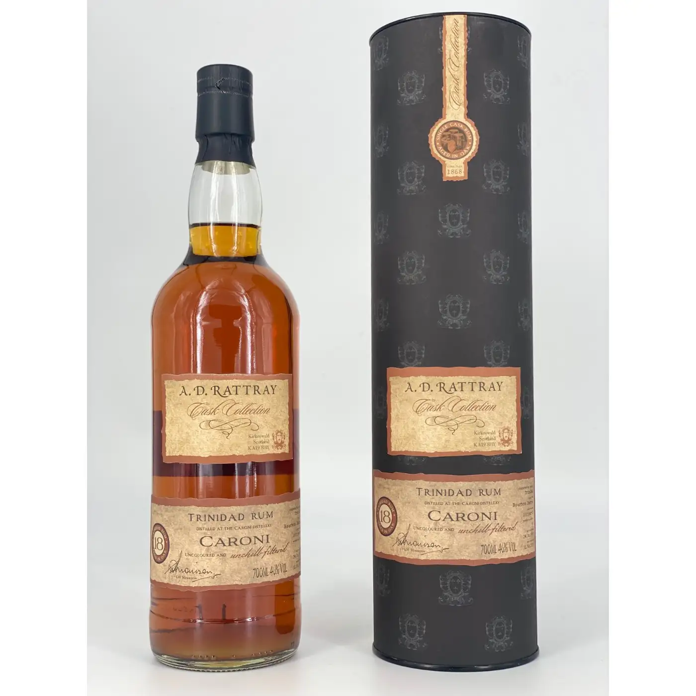 Bottle of A.D. Rattray Caroni Cask Collection 1997