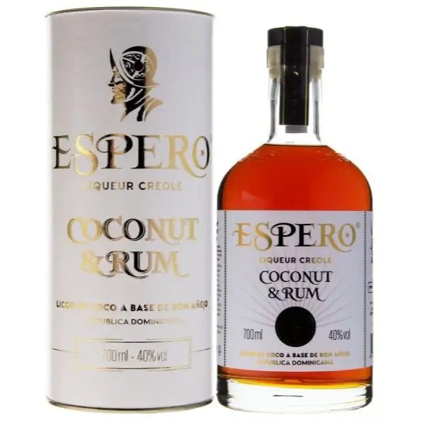 Bottle of Ron Espero Liqueur Creole Coconut & Rum