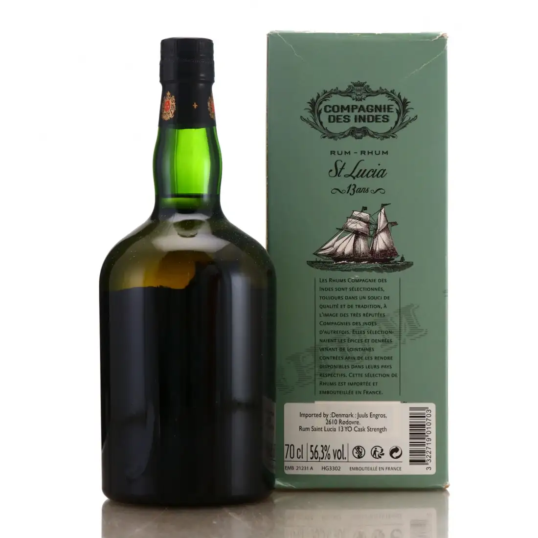 High resolution image of CDI St. Lucia (Bottled for Denmark) 2002