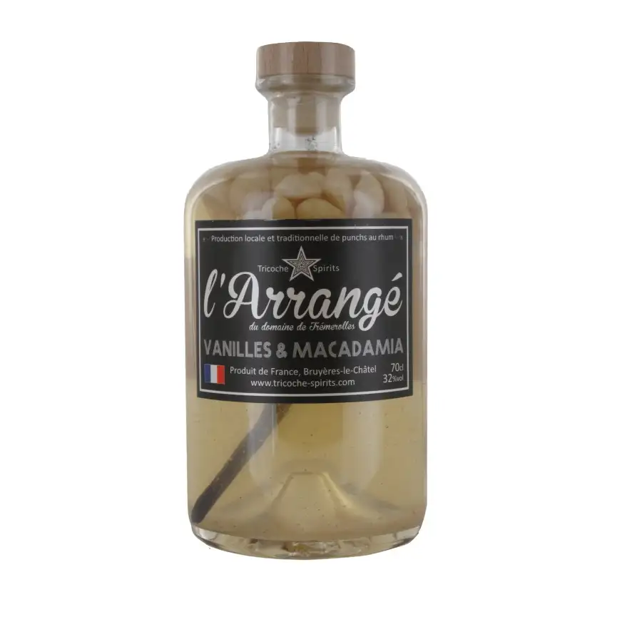 Image haute résolution de Tricoche Spirits L’Arrangé Vanilles Macadamia