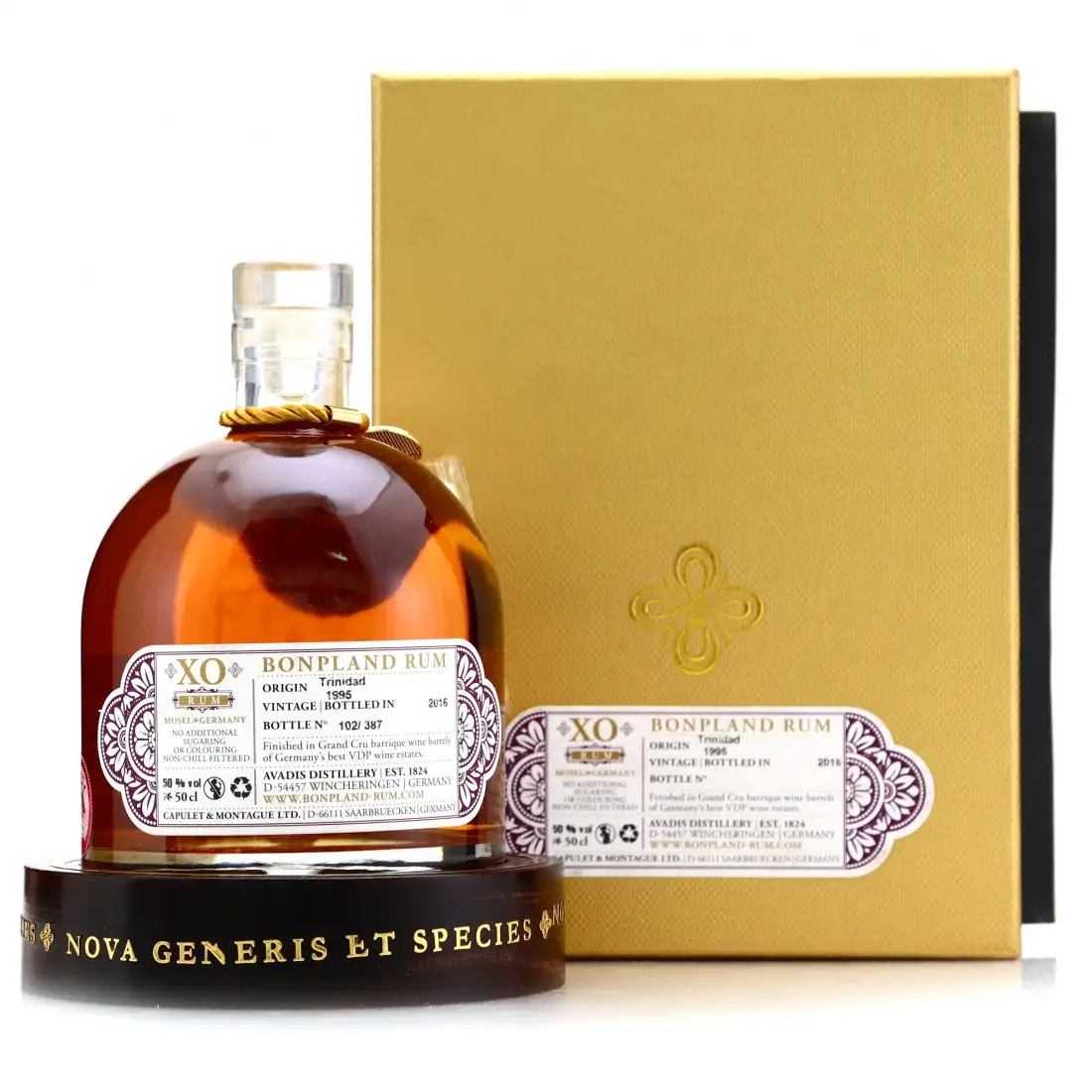 High resolution image of Capulet & Montague Brands GmbH Caroni Bonpland 21 Year Old HTR 1995