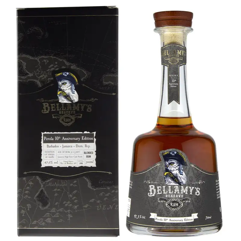 Bottle of Perola Bellamy‘s Reserve High Ester Cask Finish 10th Anniversary Edition