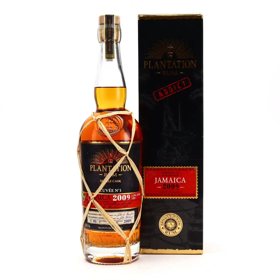 Bottle of Long Pond & Clarendon Plantation Jamaica "Addict" VRW 2009