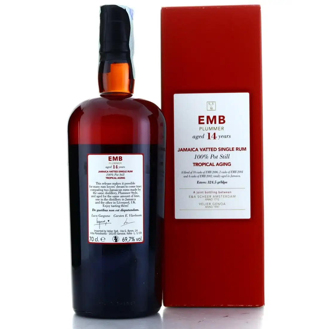 High resolution image of Velier & Scheer Clarendon Plummer Tropical Aging EMB