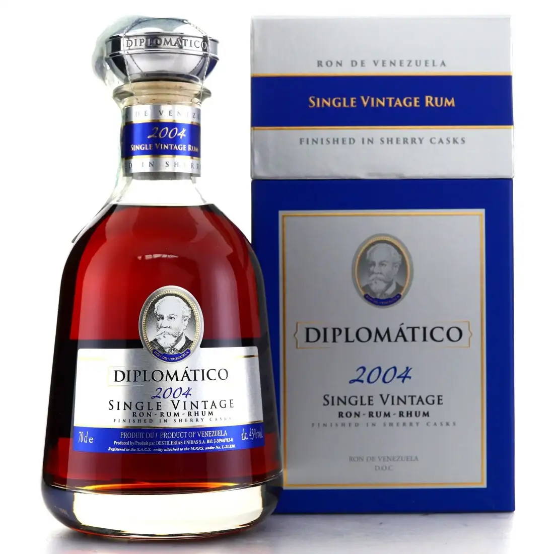 Bottle of Diplomático Single Vintage 2004