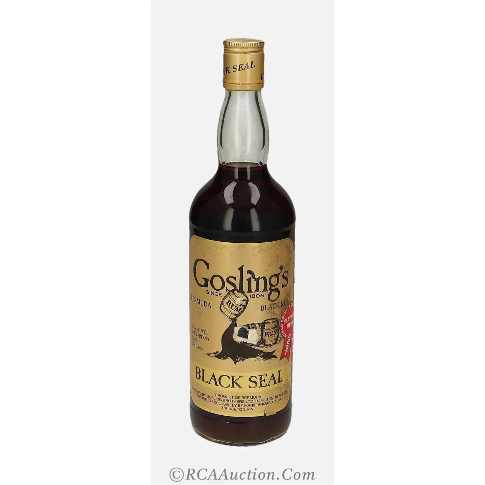 Bottle of Goslings Black Seal (Vintage)