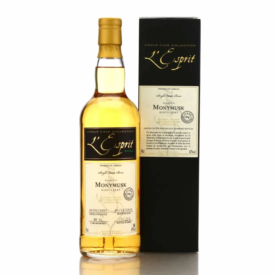 Bottle of Whisky & Rhum Clarendon L‘Esprit 2007
