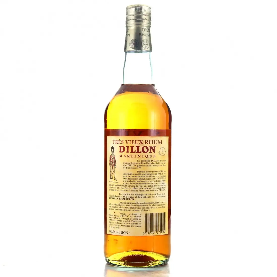 High resolution image of Dillon Très Vieux Rhum 1974