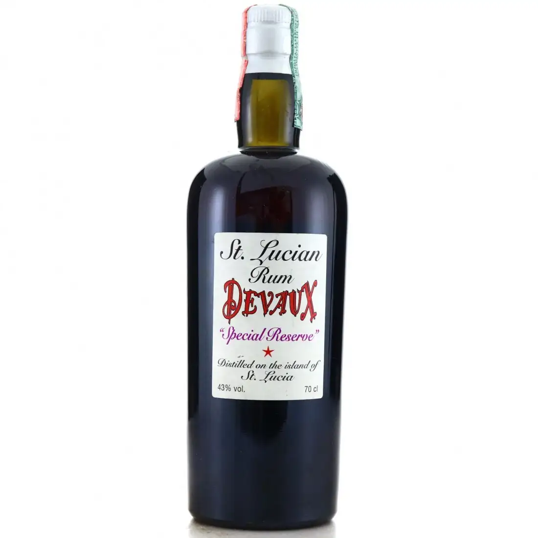 Image haute résolution de Silver Seal Devaux Special Reserve St Lucian Rum 1991