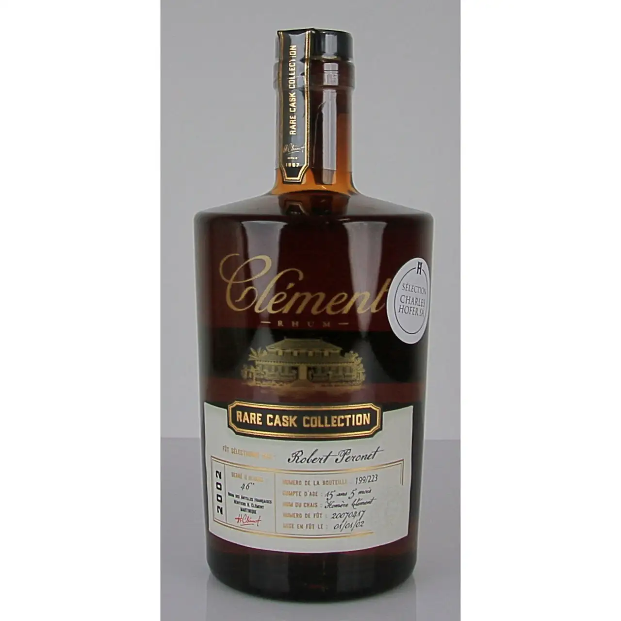 Bottle of Charles Hofer Clément Rare cask collection 2002