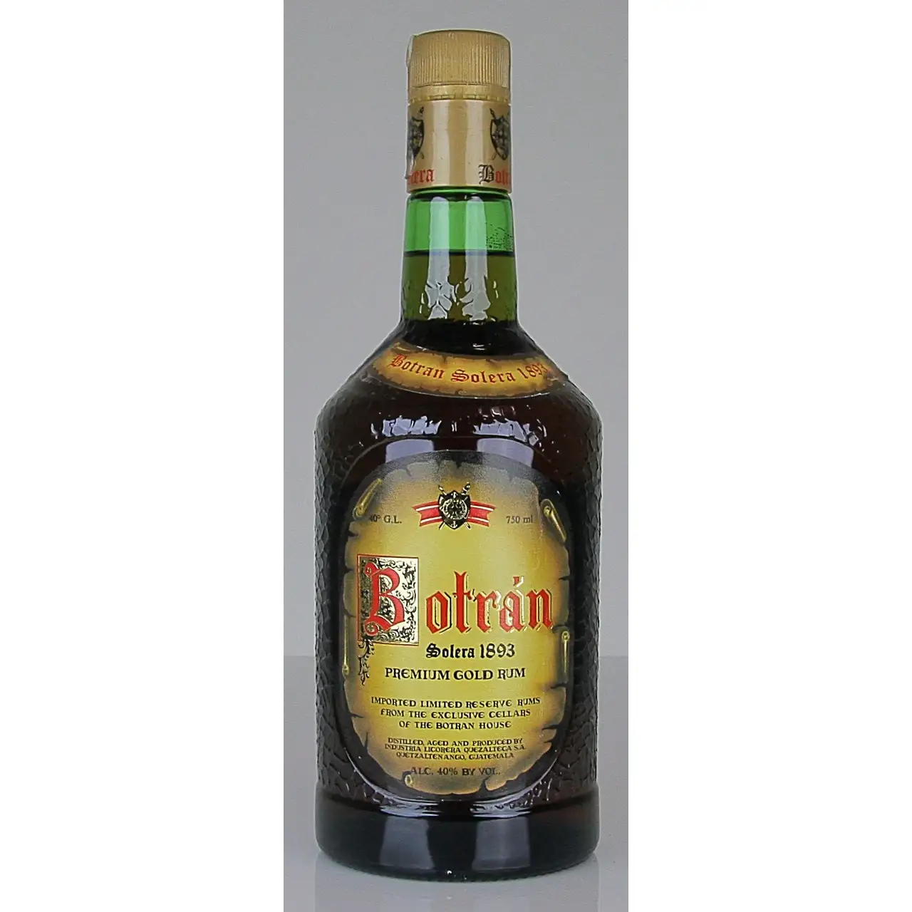 Bottle of Ron Botran Solera 1893 Premium Gold Rum First Edicion