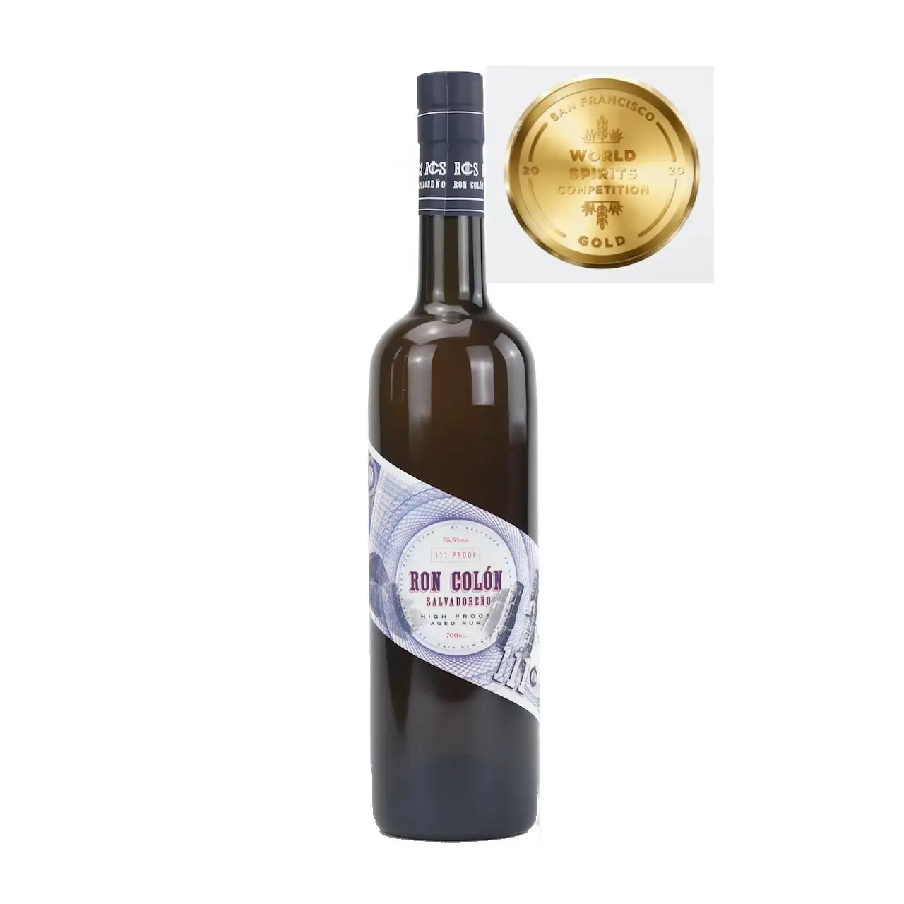 Bottle of Ron Colon High Proof