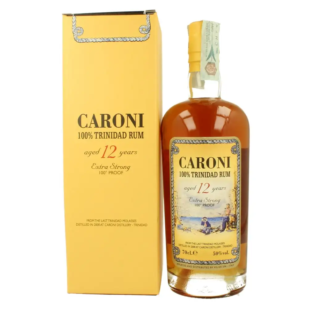 Bottle of Velier Caroni 100% Trinidad Rum 12 HTR 2000