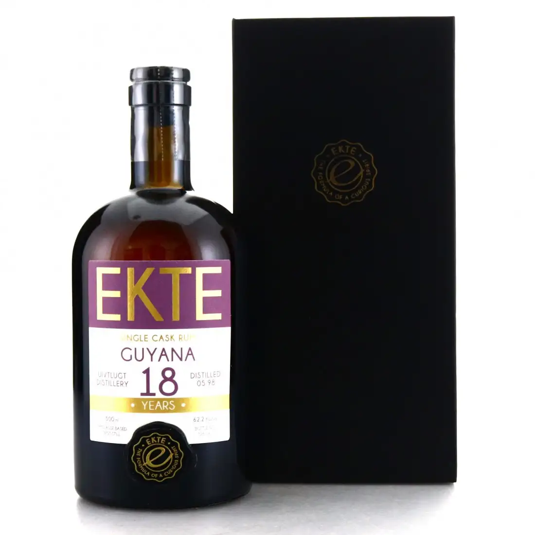 Bottle of Ekte Rum Uitvlugt Single Cask Rum 1998
