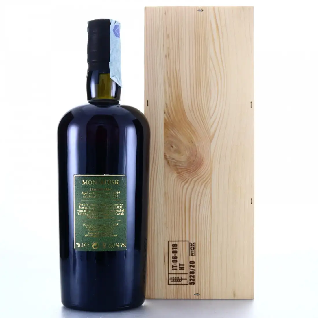 Image haute résolution de Velier Clarendon Rum Sapiens Wedderburn MMW 1984