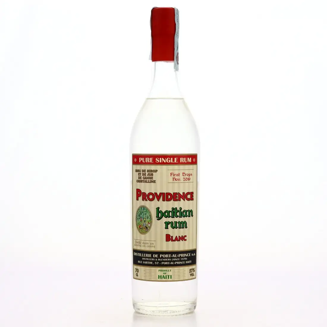 Bottle of Velier Providence Haitian Rum Blanc „First drops“ 2019