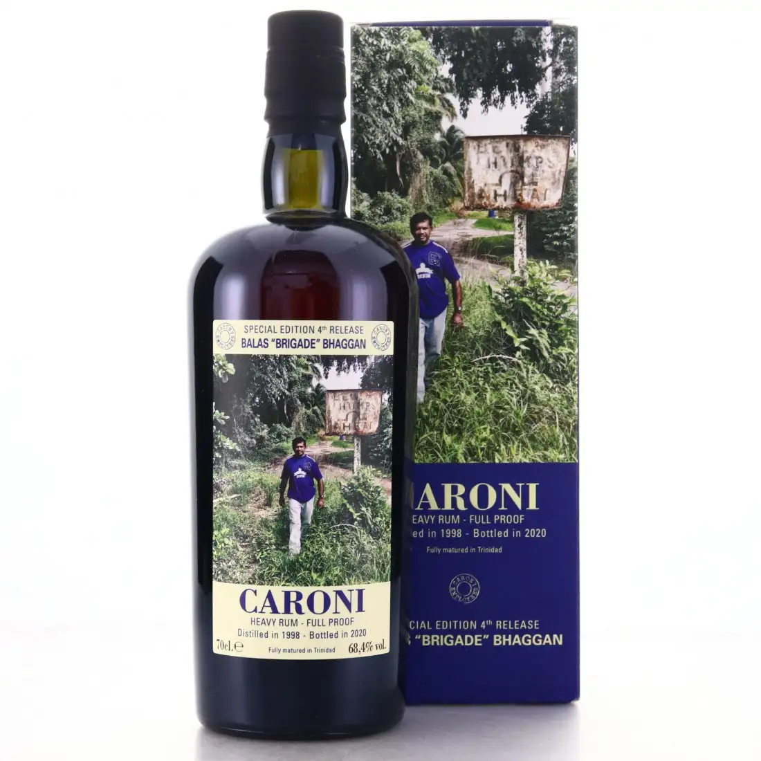 Bottle of Velier Caroni 4th Employees Balas „Brigade“ Bhaggan 1998