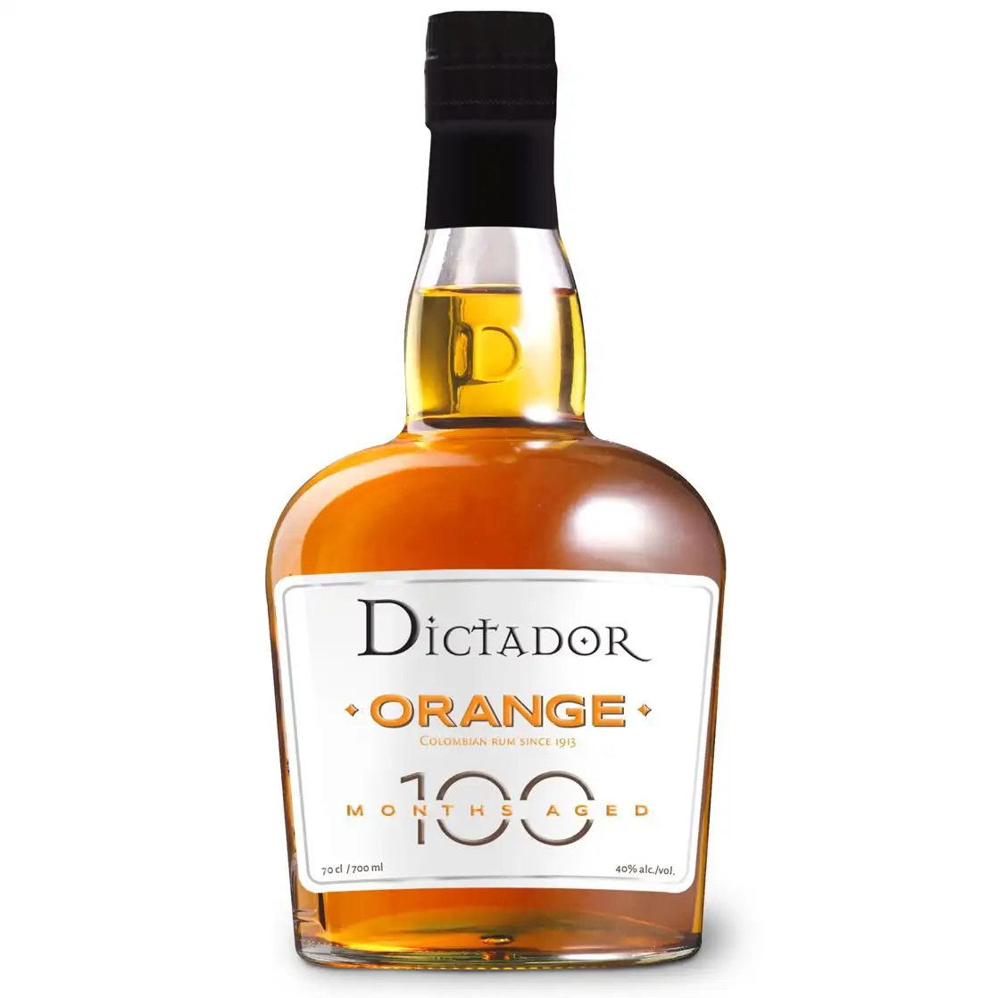 Bottle of Dictador 100 Orange