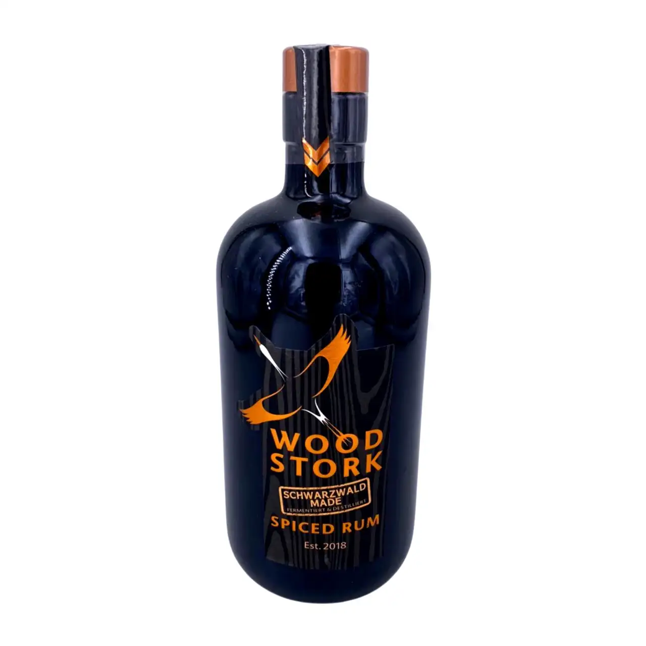Bottle of Bimmerle AG Schwarzwald Rum Wood stork 2018