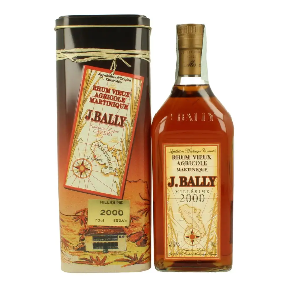 Bottle of J. Bally Millésime 2000