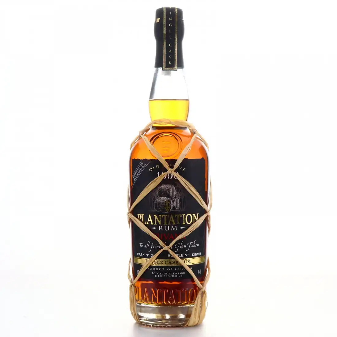 High resolution image of Plantation Old Reserve Single Cask (To all friends of Glen Fahrn) 1990