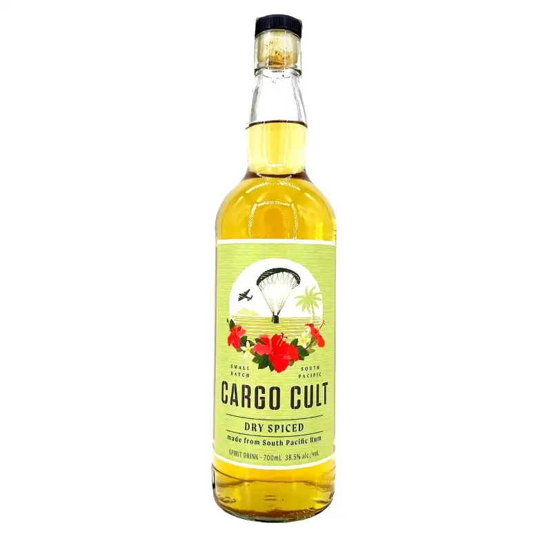 Bottle of Sydney Rum Distillery John Frum's Cargo Cult Dry Spiced Rum