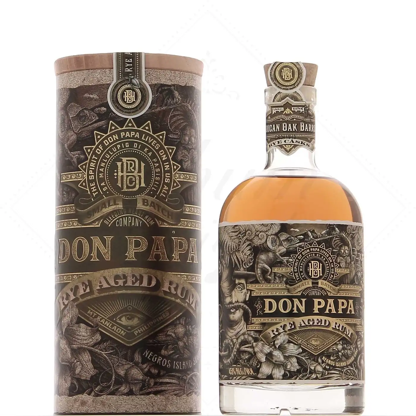 Bottle of Don Papa Rye Cask Rum