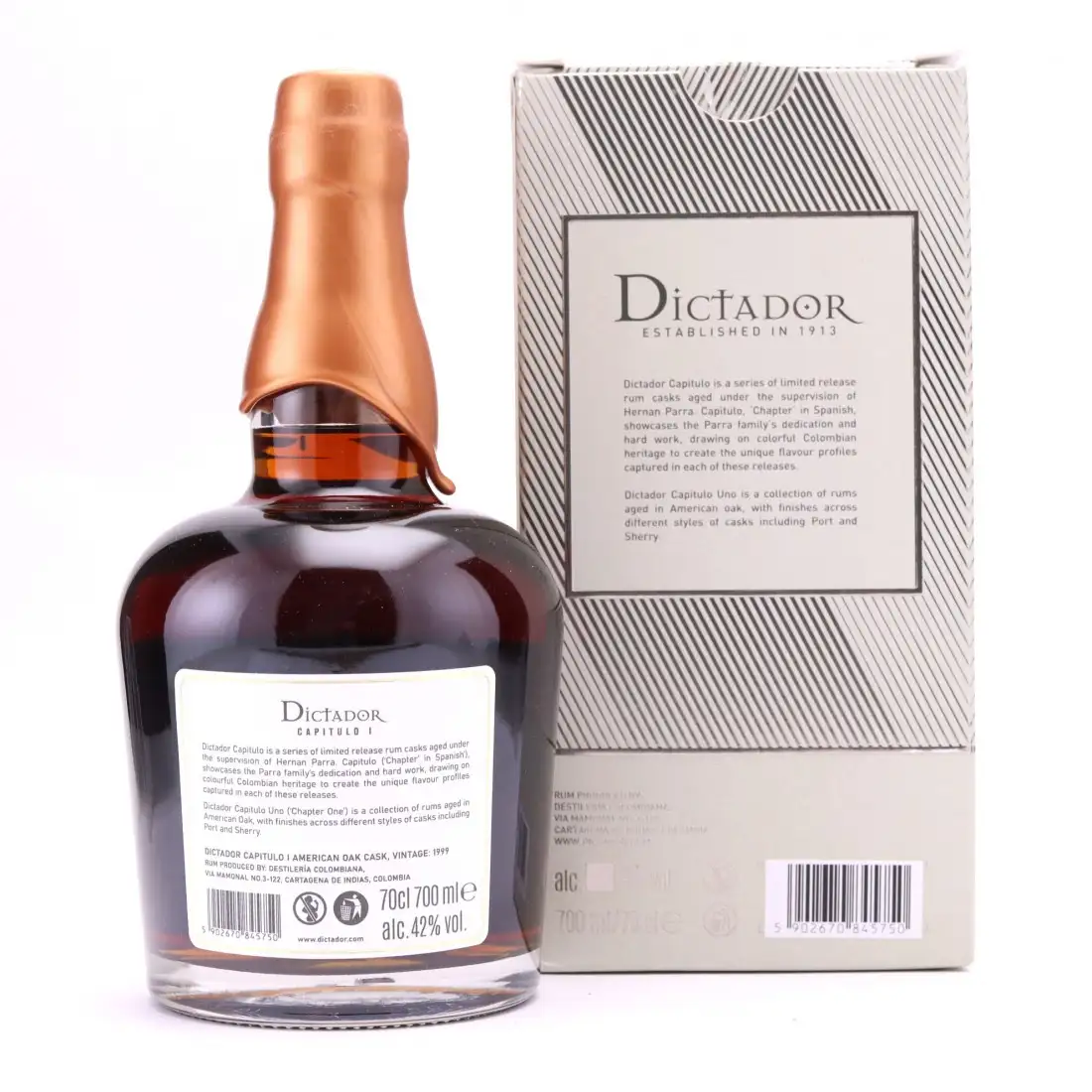 Image haute résolution de Dictador Capitulo 1 American Oak Cask 1999
