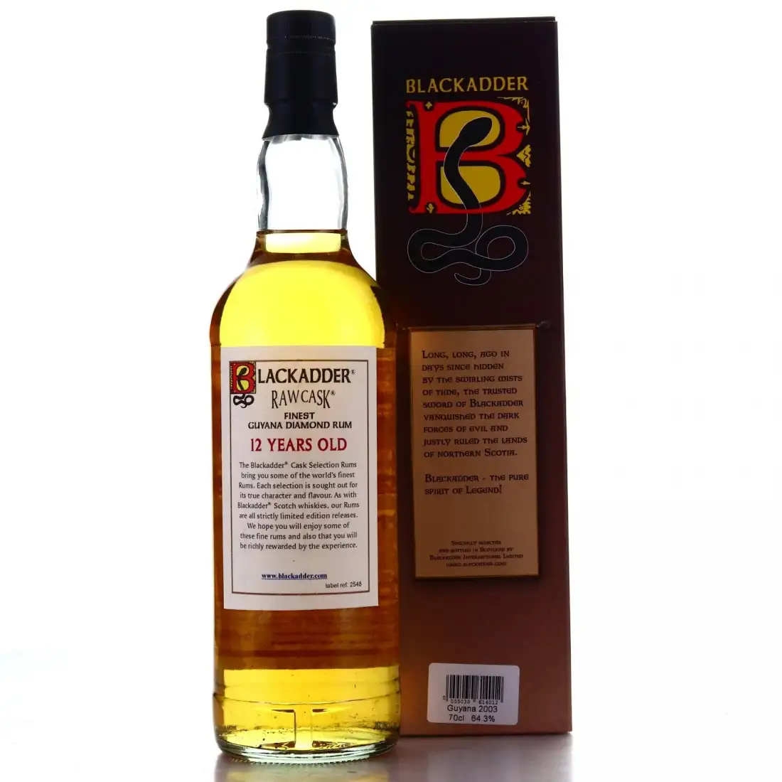 Image haute résolution de Blackadder Diamond Raw Cask Rum 2003