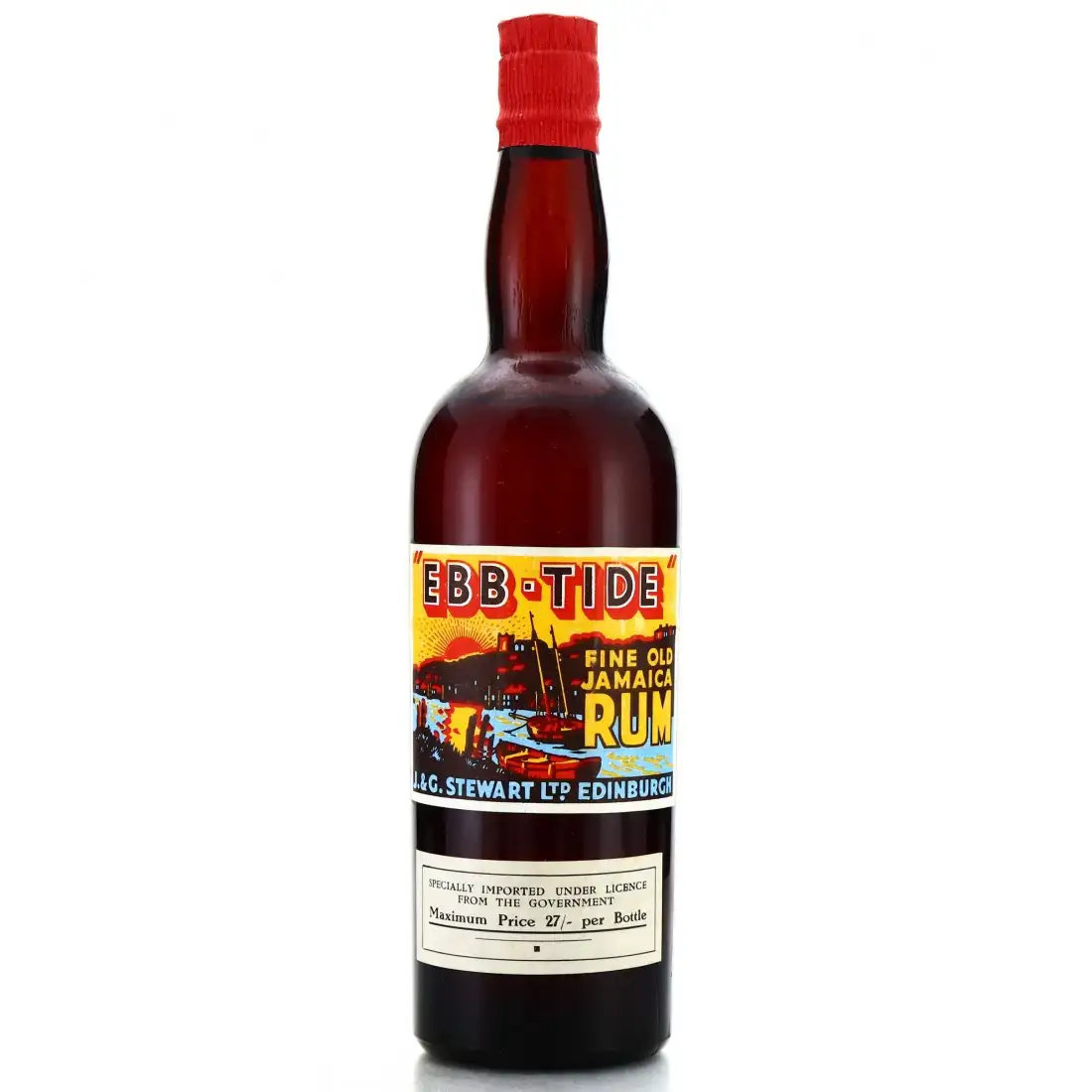 Bottle of J. & G. Stewart Ltd Ebb-Tide Fine Old Jamaica Rum