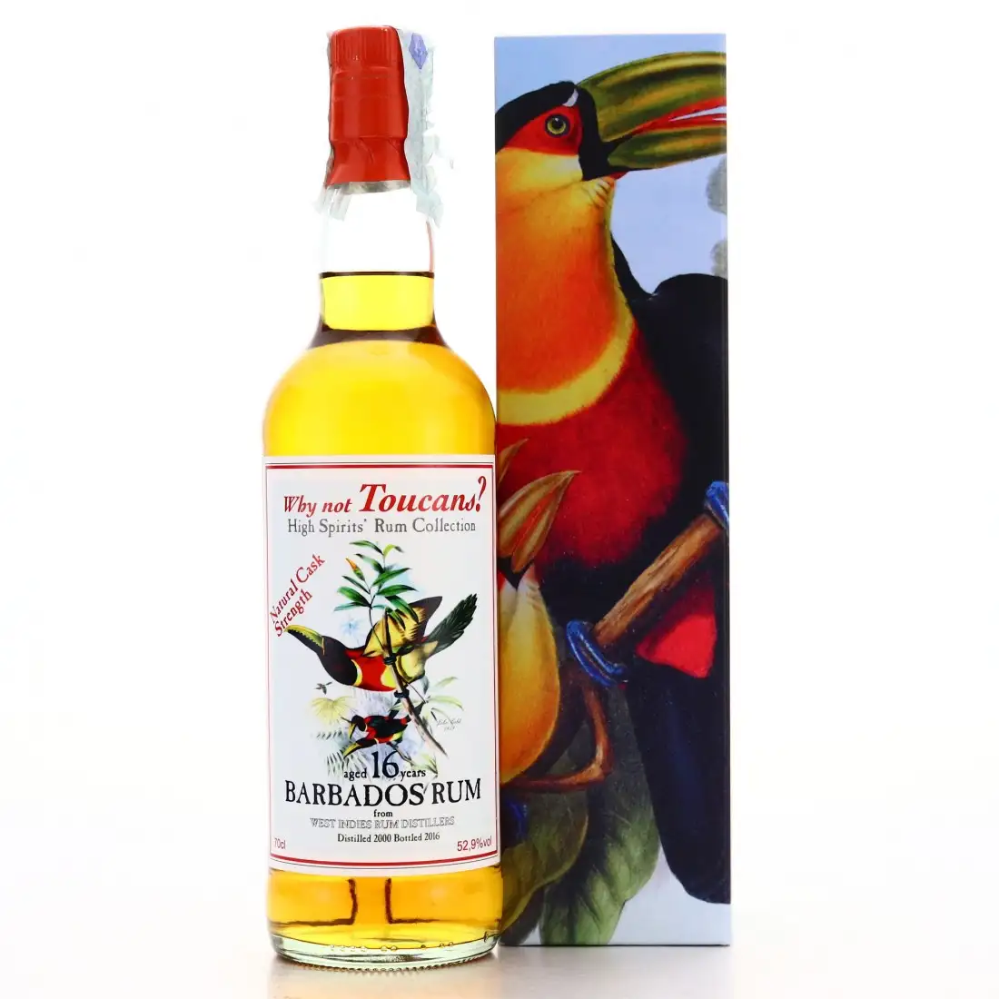 Bottle of High Spirits Collection Barbados Rum (Why not Toucan?) 2000