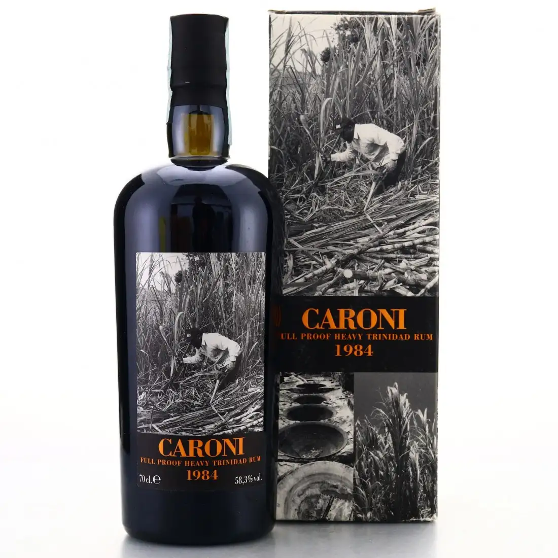 Bottle of Velier Caroni Heavy Trinidad Rum HTR 1984