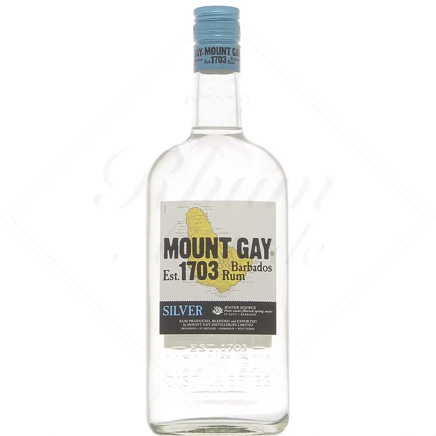 Bottle of Mount Gay Silver