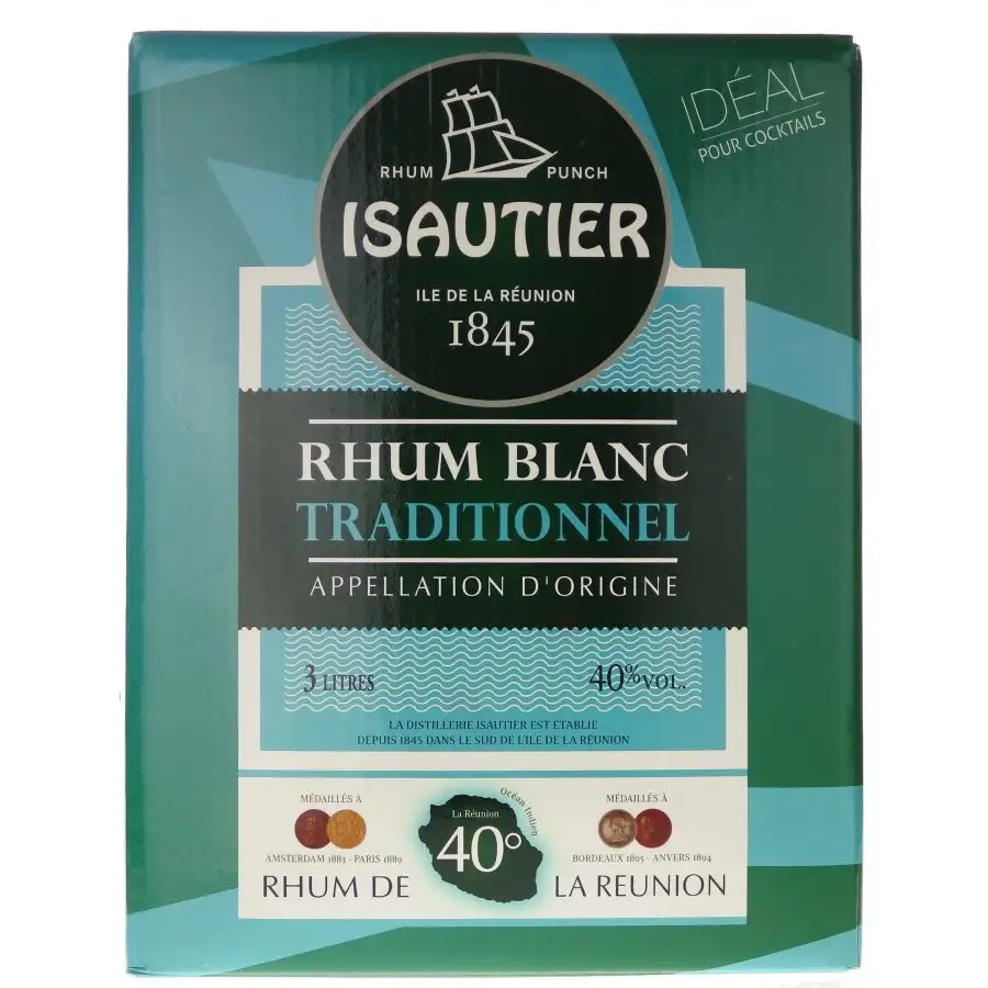 Bottle of Isautier Rhum Blanc Traditionnel