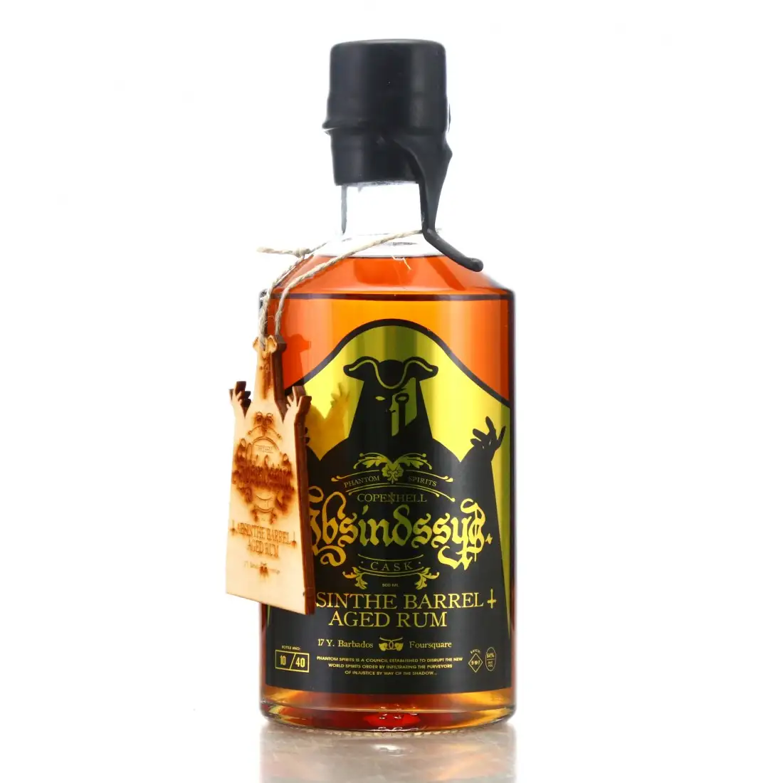 Bottle of Phantom Spirits Foursquare Copenhell Absinth Barrel Aged