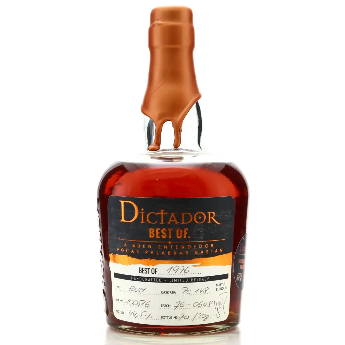 Bottle of Dictador Best of 1976