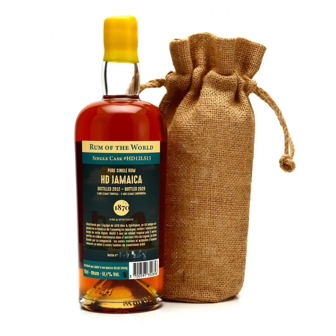 High resolution image of 1870 Vins & Spiritueux, La Maison du Whisky Hampden Rum of the World OWH 2012