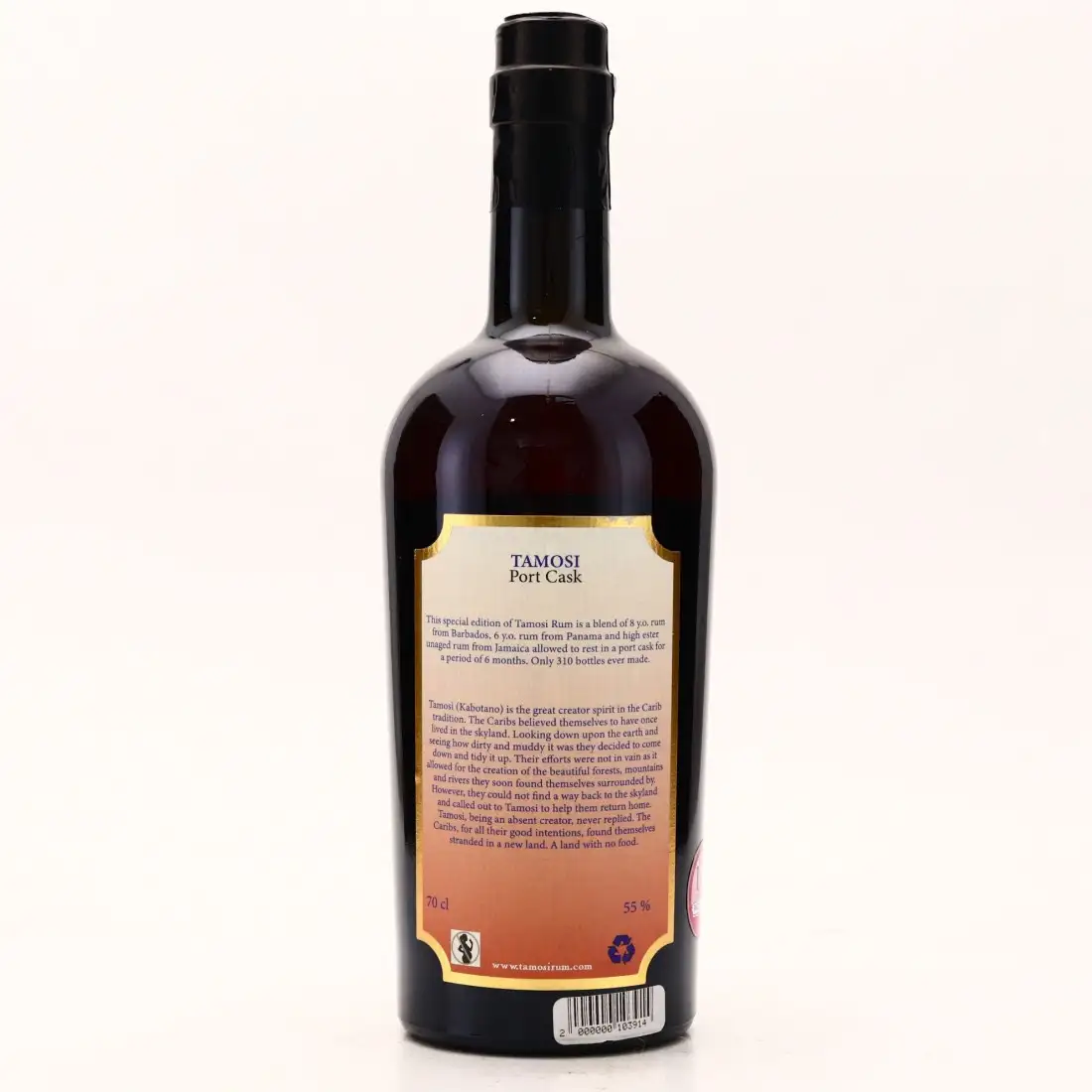 High resolution image of Levy Lane Tamosi Rum Port Cask