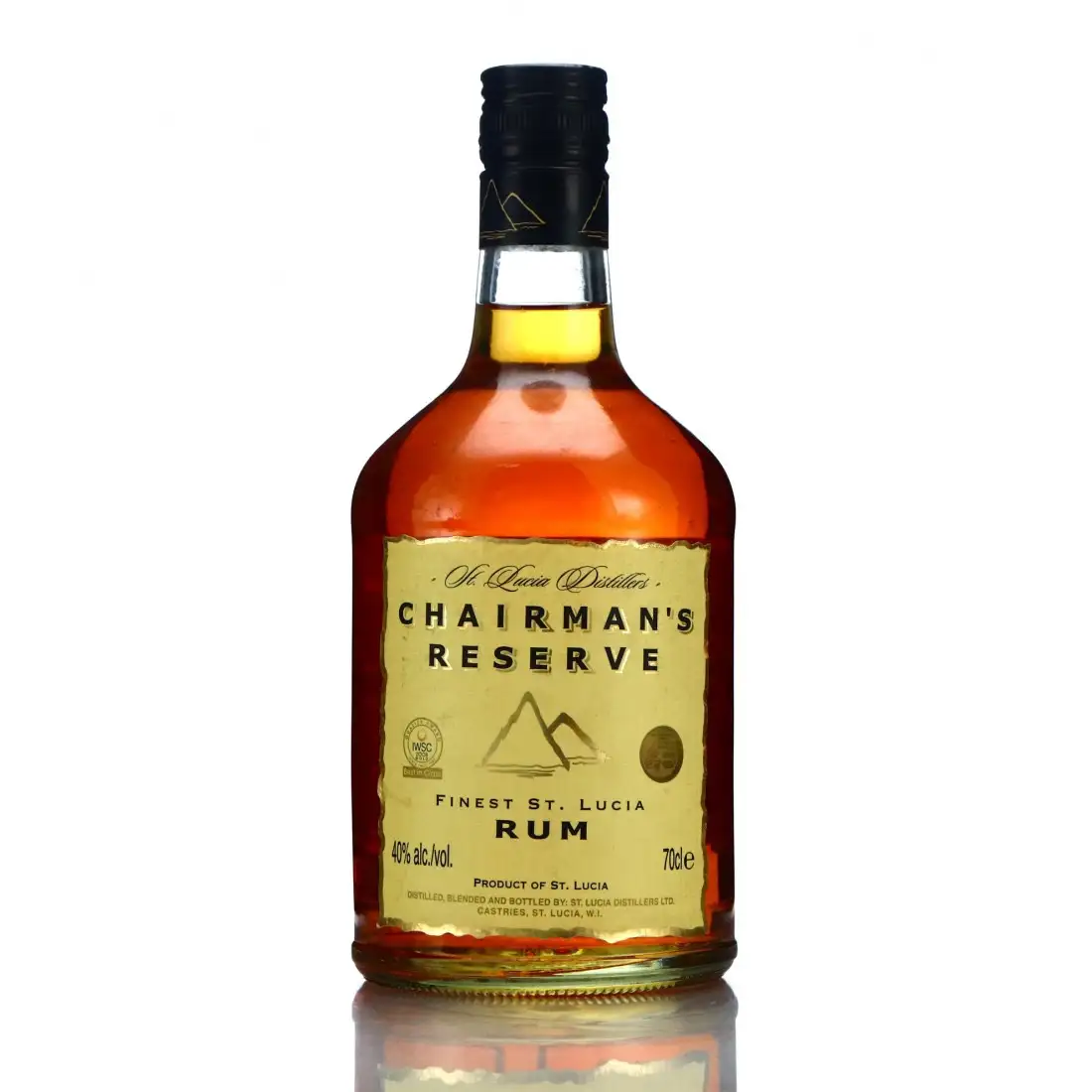 Bottle of Chairman‘s Reserve Finest St. Lucia Rum