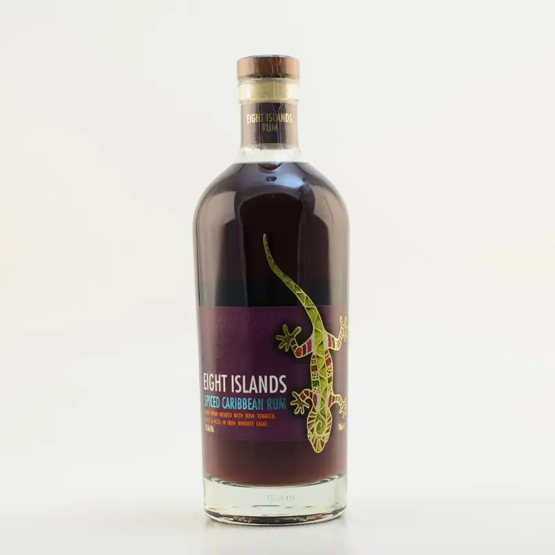 Bottle of West Cork Eight Islands Spiced Caribbean Rum
